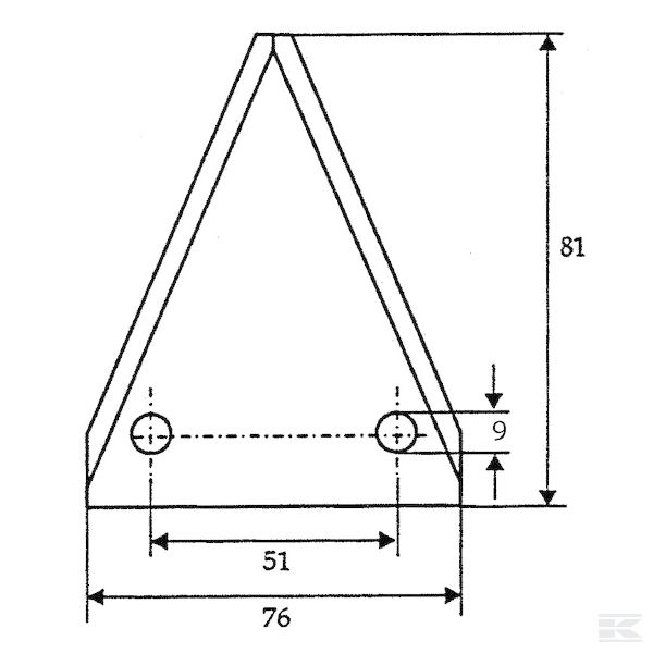 FM08111 Nož za prikolicu za miješanje