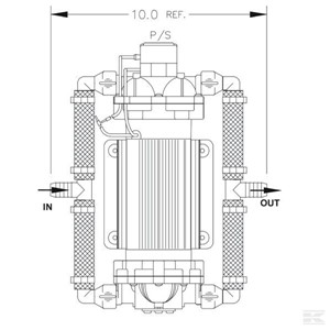 DIP4111035 Membranska pumpa, 12-V 26.5-l / m