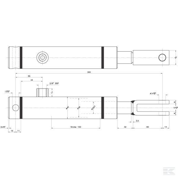 BCS25100X Hidraulična teška kočnica EPL25 / 1
