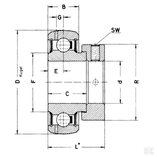 GRAE25NPPB Radijalni kuglični ležaj
