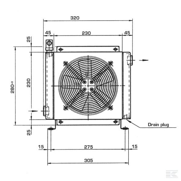 OK2015K12201 Hladnjak za ulje (12 V) 38-50 ° C 2015K-12-2-01