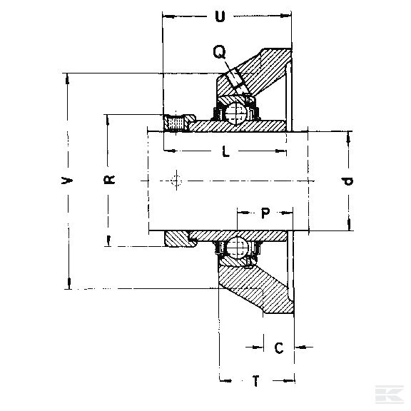 RCJ35 Prirubnica s ležajem komplet RCJ