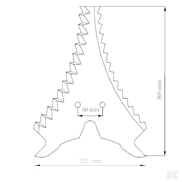 SM04501 Nož silosa Strautmann