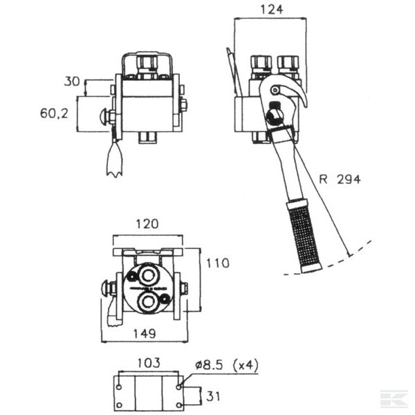 2P208212GMC Tijelo DN12-2x1 / spoj 2BSP
