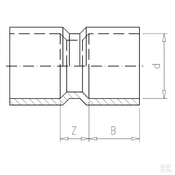7160100 PVC spojnica 160x160 mm