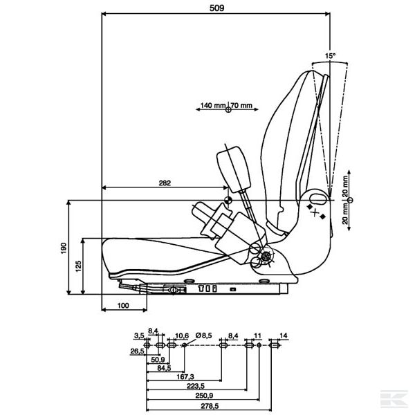 G1127770 Sjedalo PVC B12