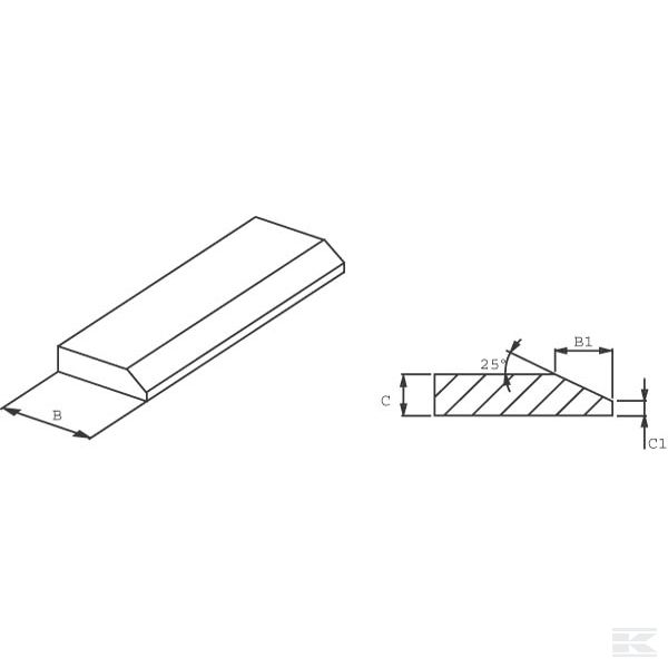 KT150162 Nož za prednje utovarivače