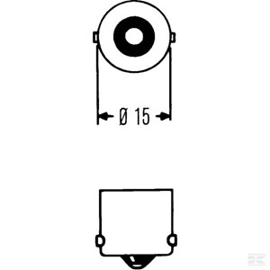 GL12821 Žarulja 12V 5W BA15s