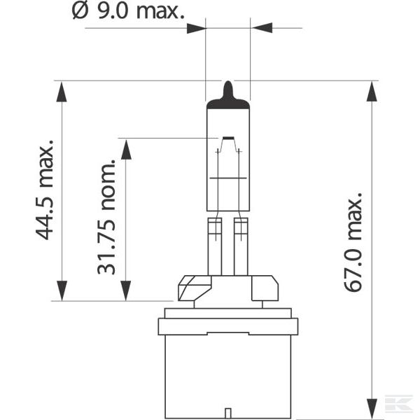GL12059 Žarulja H27W / 1 PG13