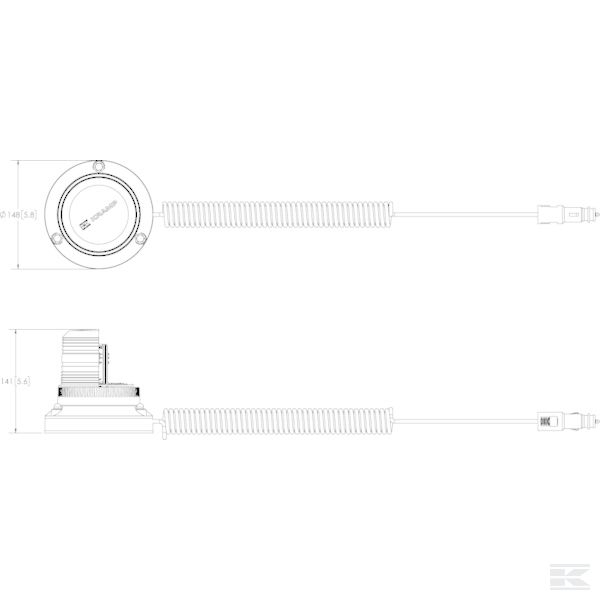LA20006 Rotaciona lampa LED