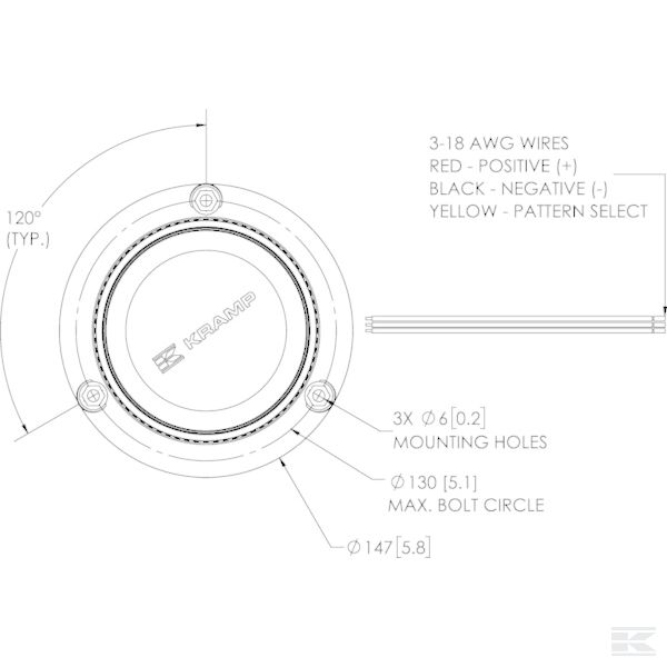 LA20003 Rotaciona lampa LED