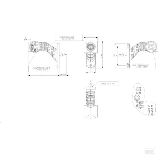 LA30017 Pozicija svjetlo - desno