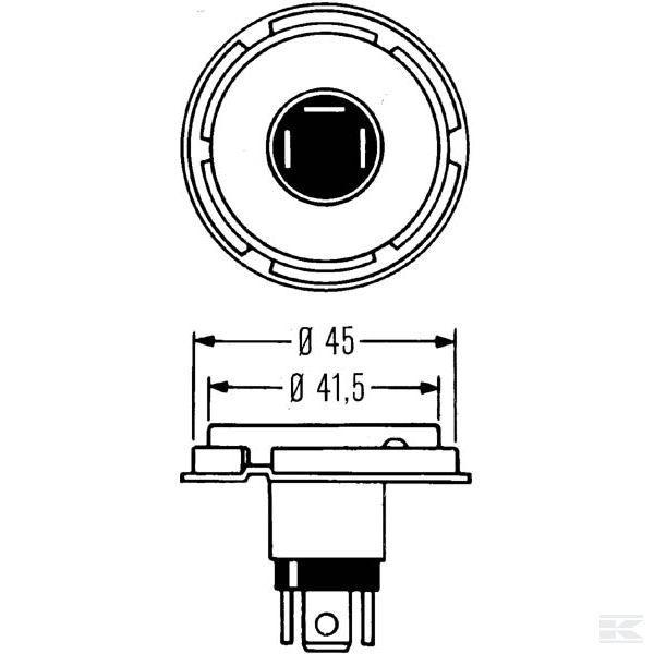 GL13620 Žarulja 24V 55 / 50W P45t