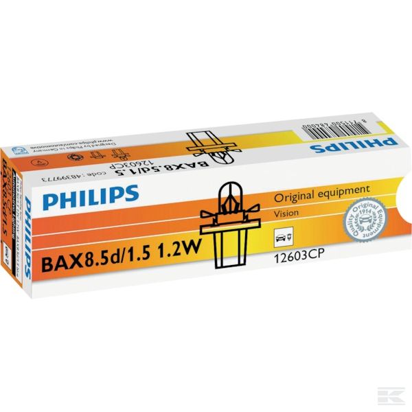GL12603CP Žarulja 8,5d / 1,5 plava