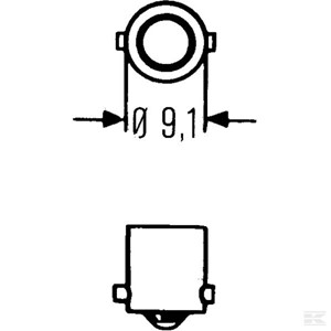 GL12929 Žarulja 12V 4W BA9s