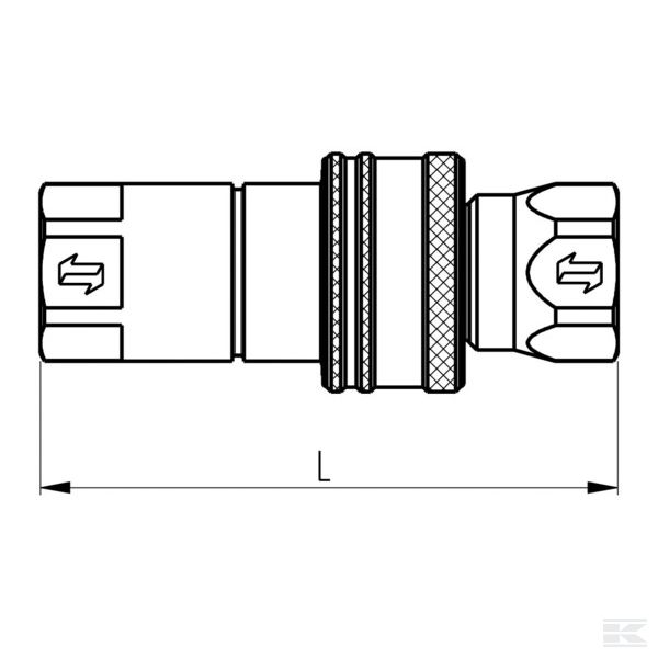 NV12GASM QRC Hidraulična brza spojka-muška 1/2"- 12,5 - 1/2 BSP