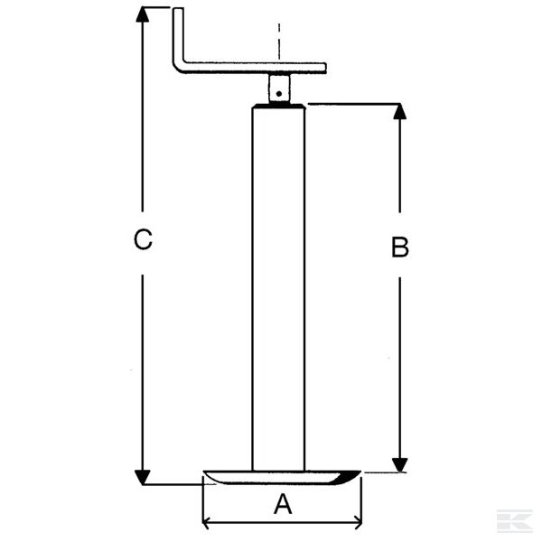STR1538 Okomita ručna dizalica s vodoravnom polugom