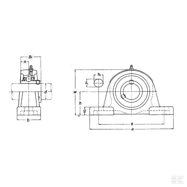 UCP207GP Klizni ležaj komplet