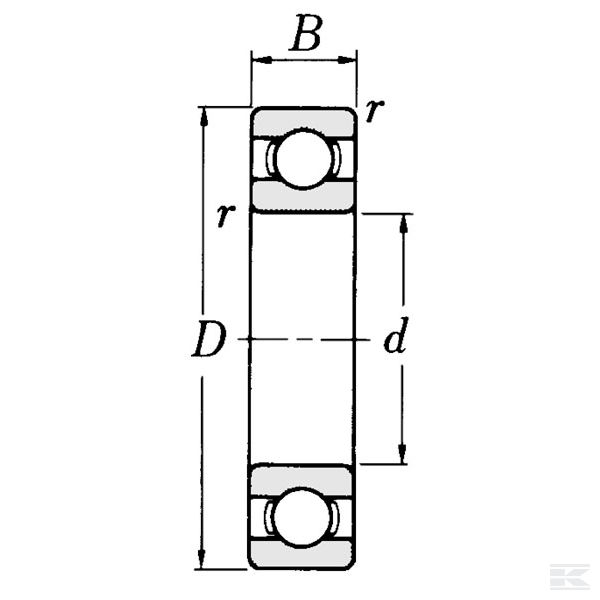 60032RSGP Kuglični ležaj s dubokim utorom