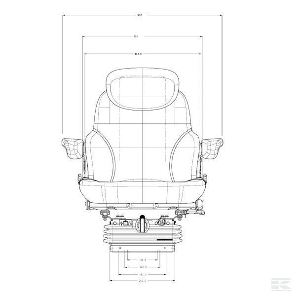 MS3007 Sjedalo s naslonom za ruke