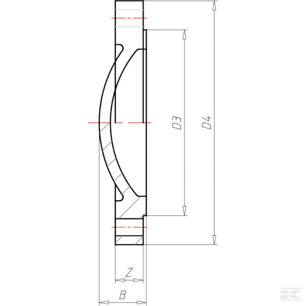 7160461 PVC bregasta prirubnica 160 mm
