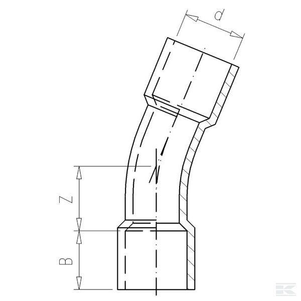 7160522 PVC koljeno 22,5° 160 mm