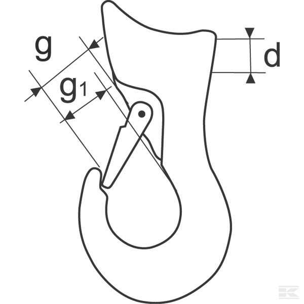 FW15394 Kuka za užad 13 mm
