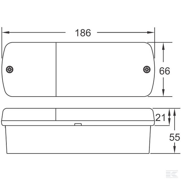 900600LB Lampa narančasta / bijela
