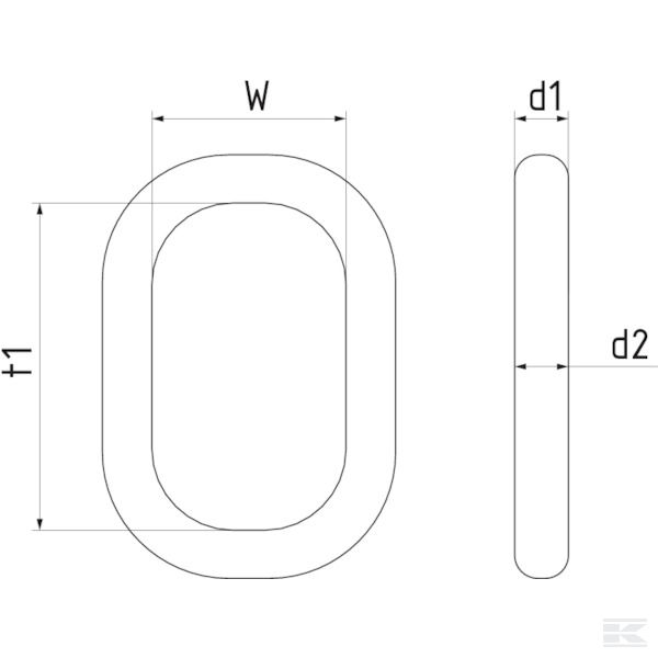 WA181OF Toplink kuka za lanac 2,1 t